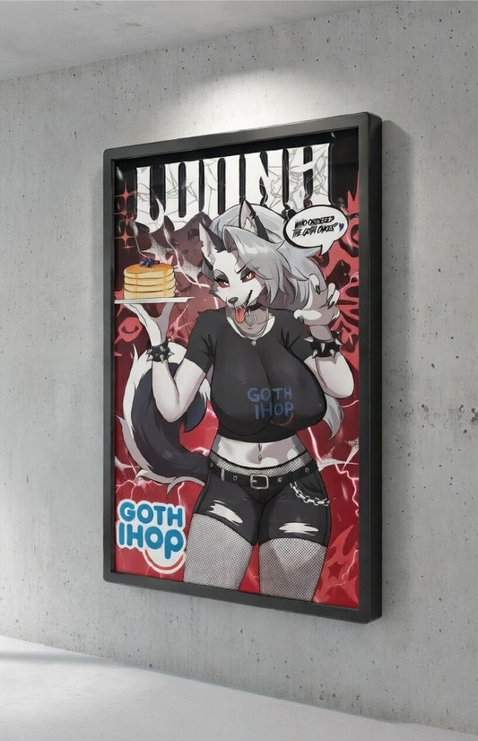 Goth IHop Loona Wolf Poster / Wall Banner