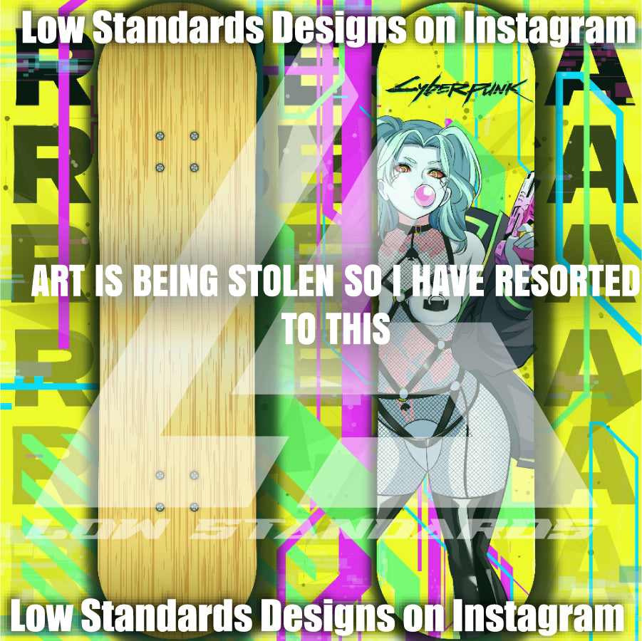 Cyberpunk Rebecca Skate Deck