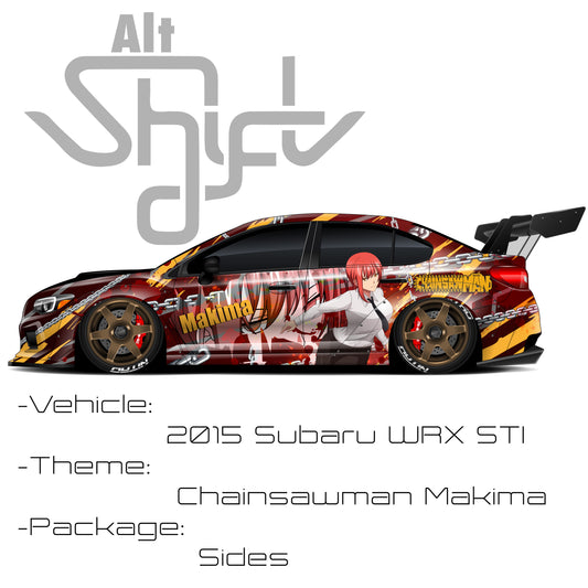 Chainsaw Man Makima Universal Itasha Sides Wrap Design Files