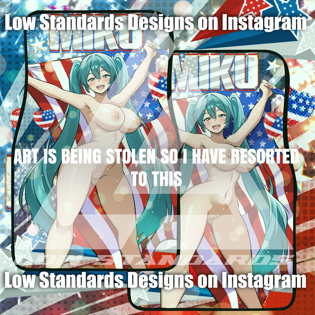 American Miku <3 Car Mats