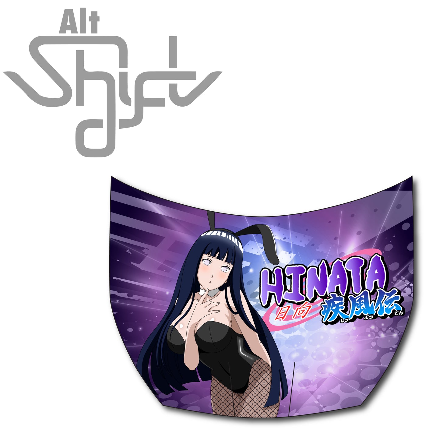 Bunny Girl Hinata Universal Itasha Sides Wrap Design Files