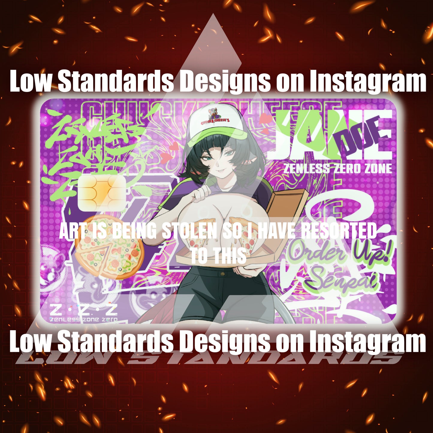 Chuck E Cheese Jane Doe Credit Card Skin