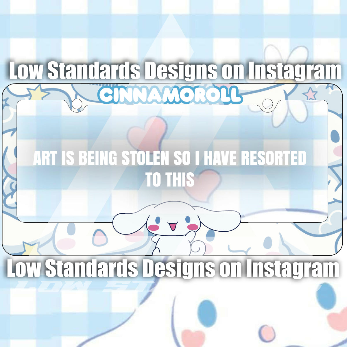 Cinnamoroll License Plate Frame