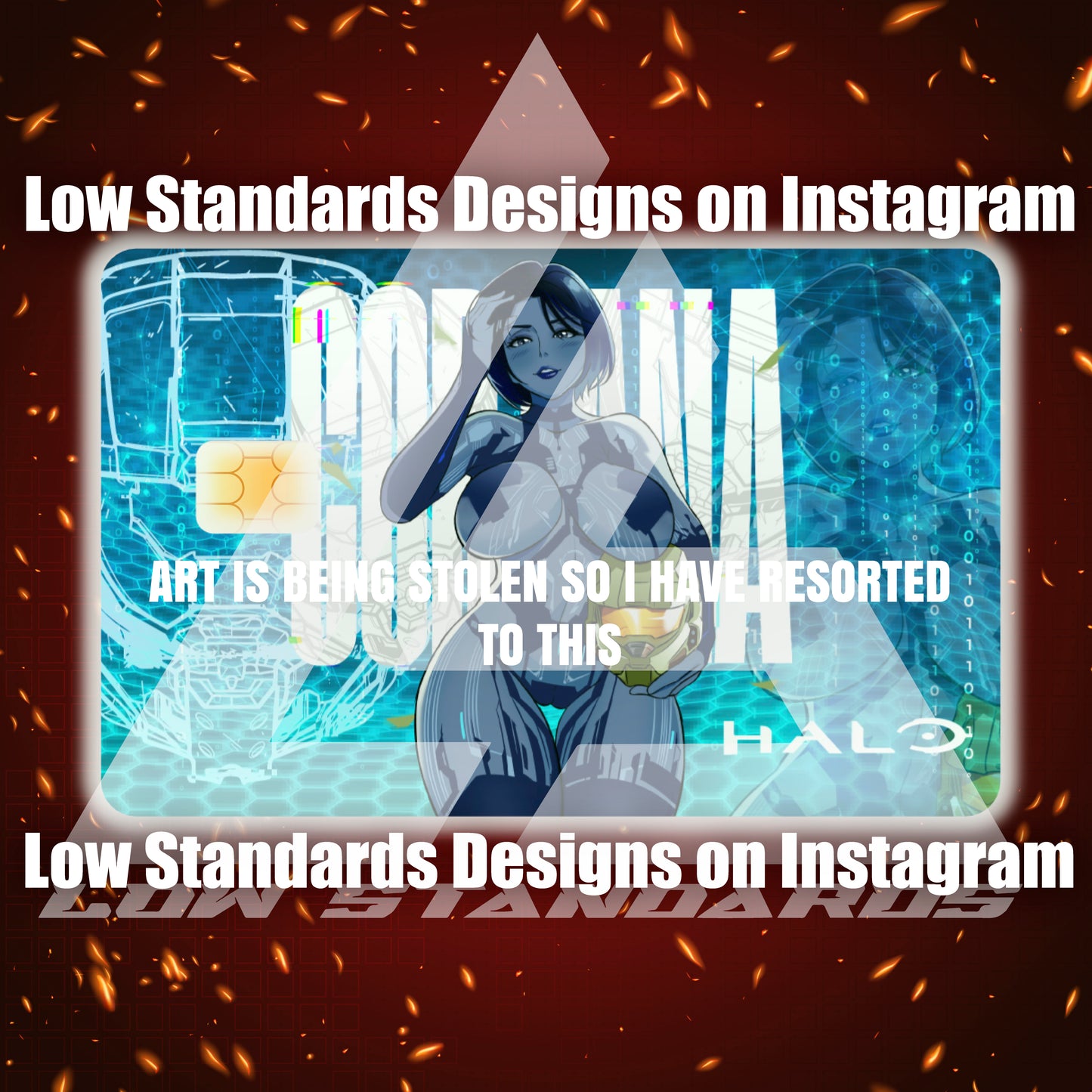 Cortana Credit Card Skin