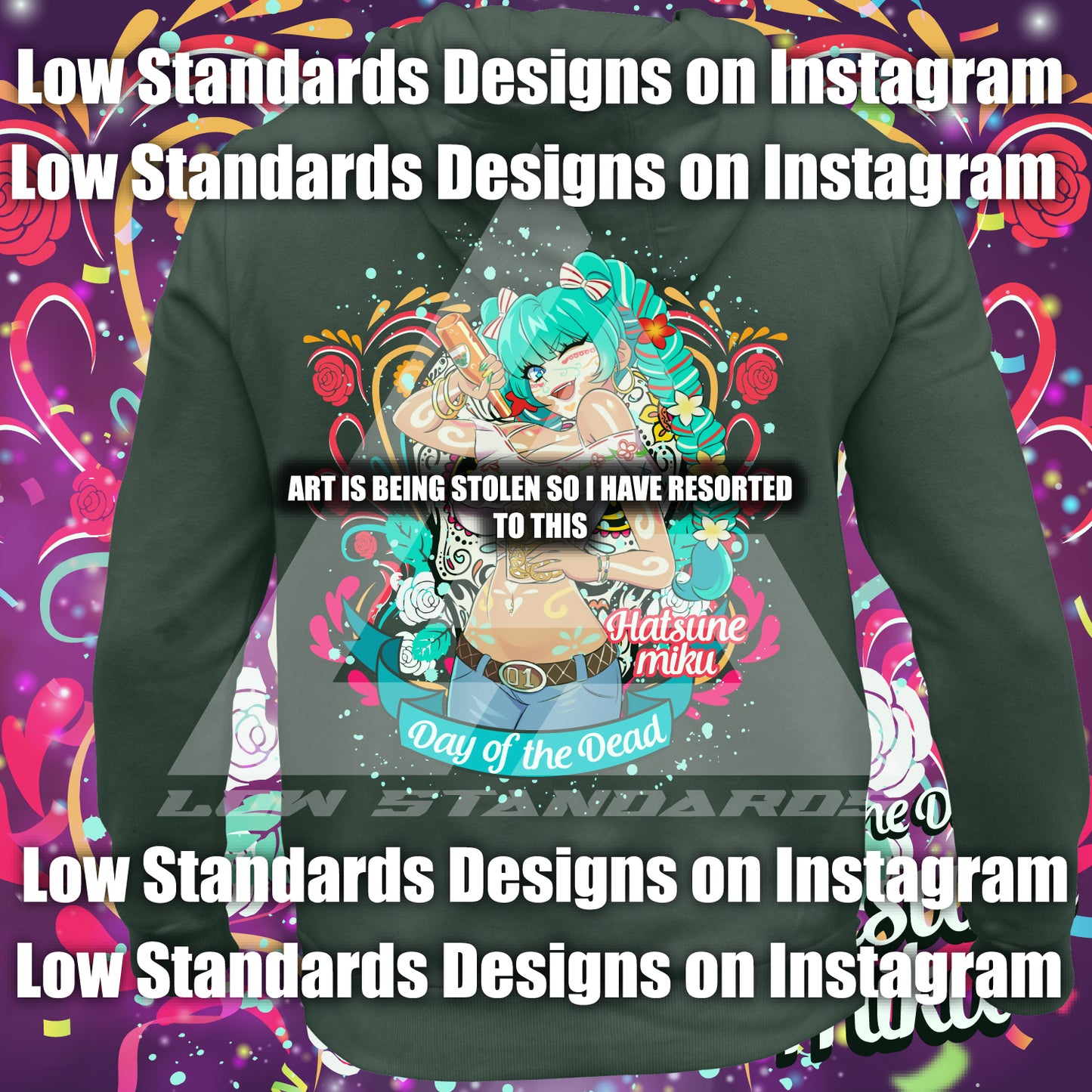 Day of the Dead Hatsune Miku <3 Shirt & Hoodie