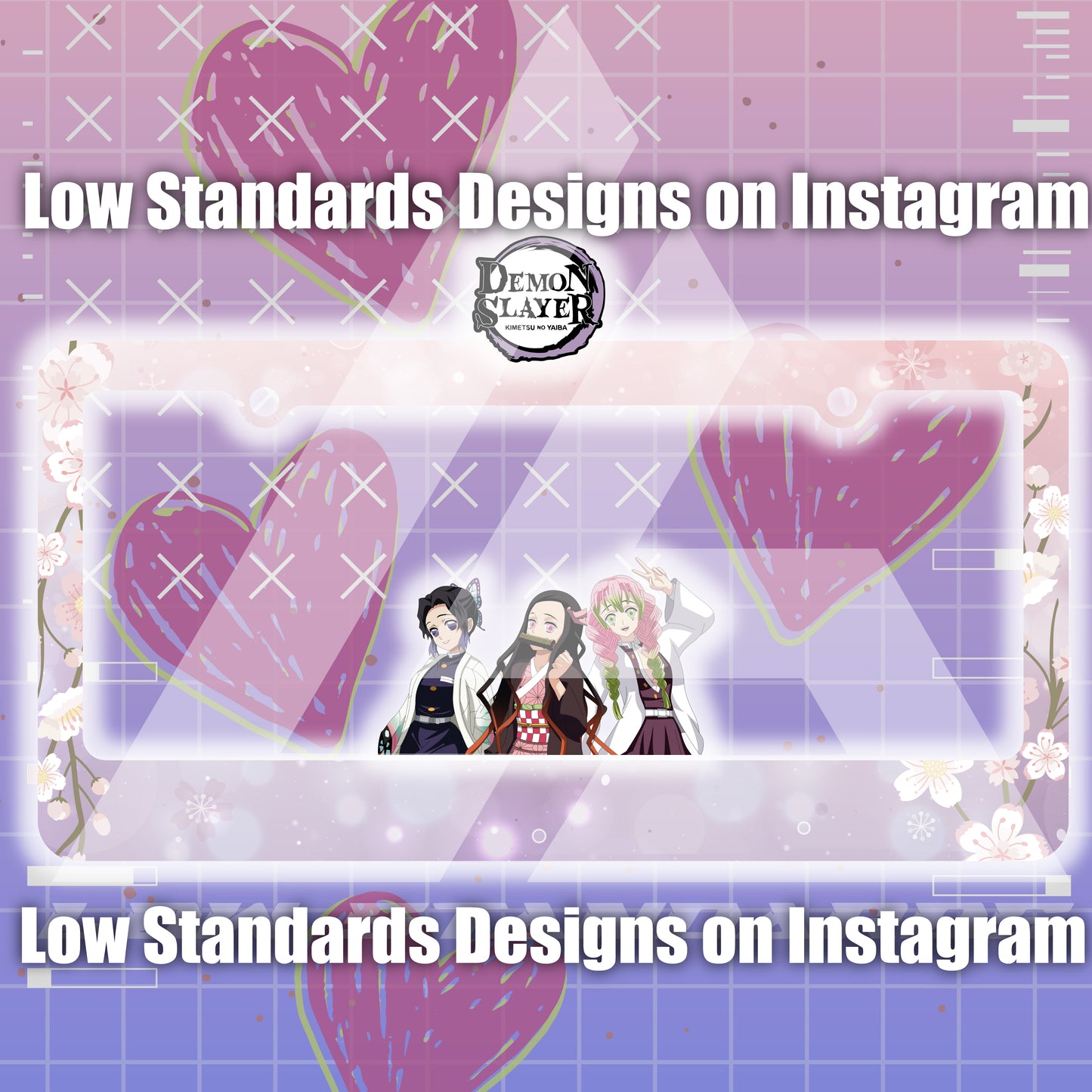 Cute Hashira License Plate Frame (Acrylic)