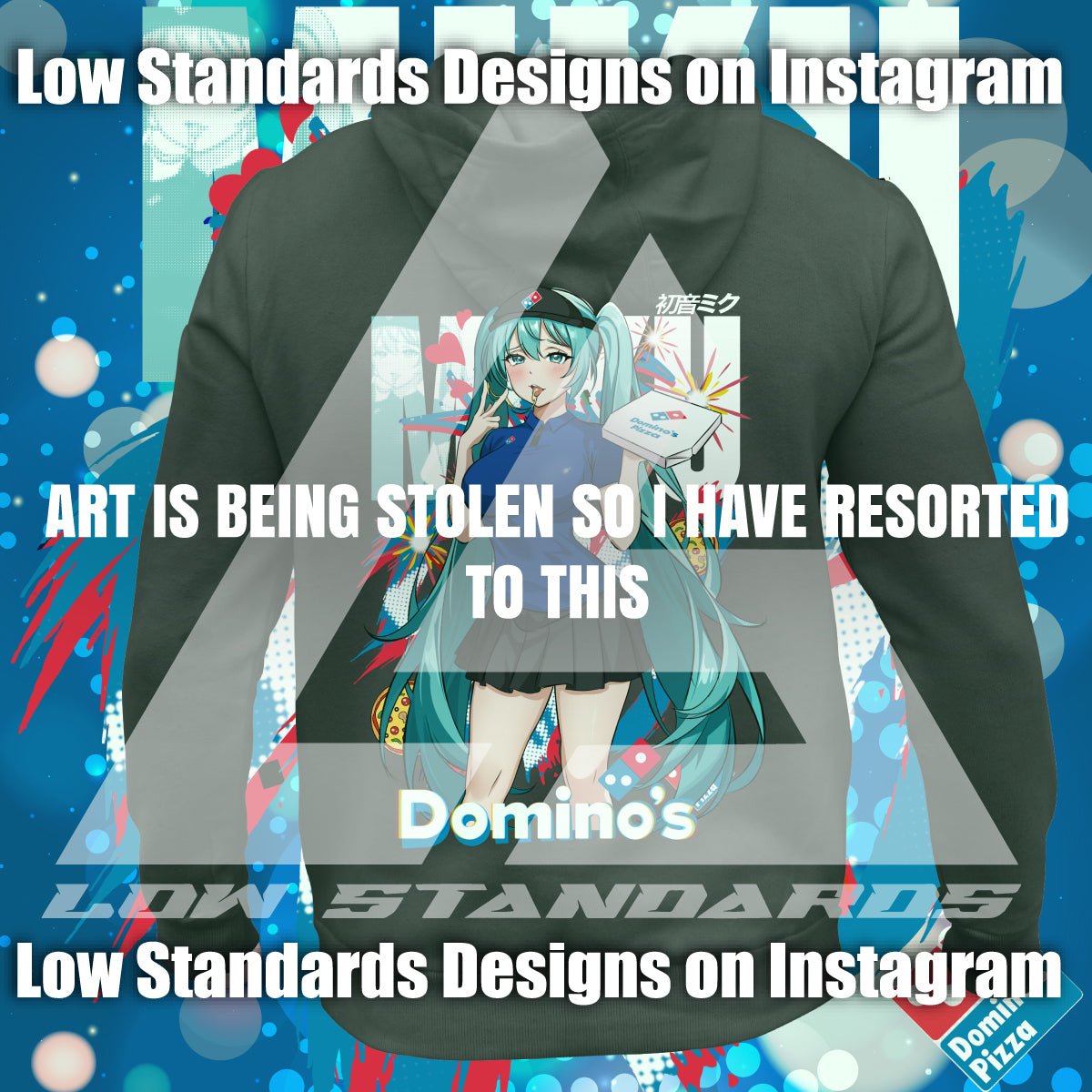 Dominos Pizza Girl Hatsune Miku Shirt & Hoodie