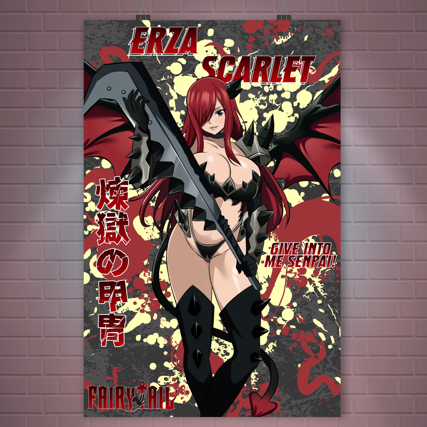 Purgatory Erza Scarlet Poster / Wall Banner