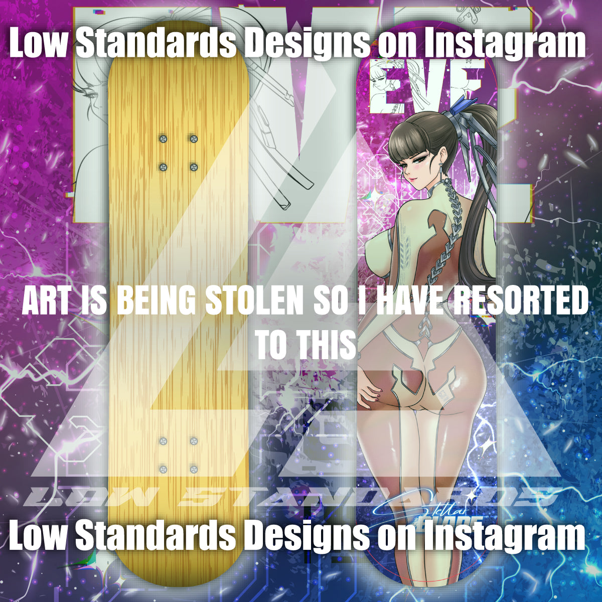 Stellar Blade Eve <3 Skate Deck