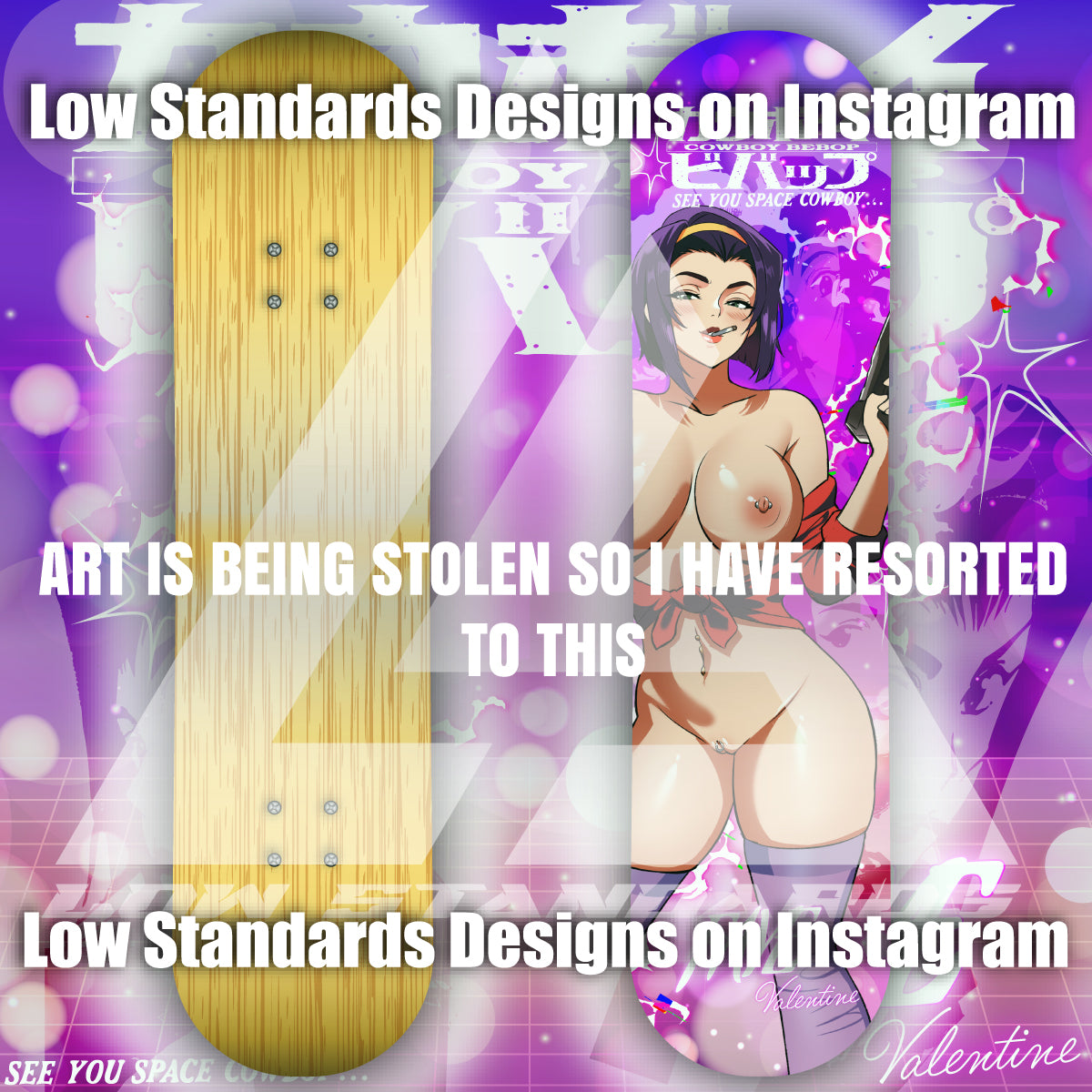 Seductive Faye Valentine <3 Skate Deck