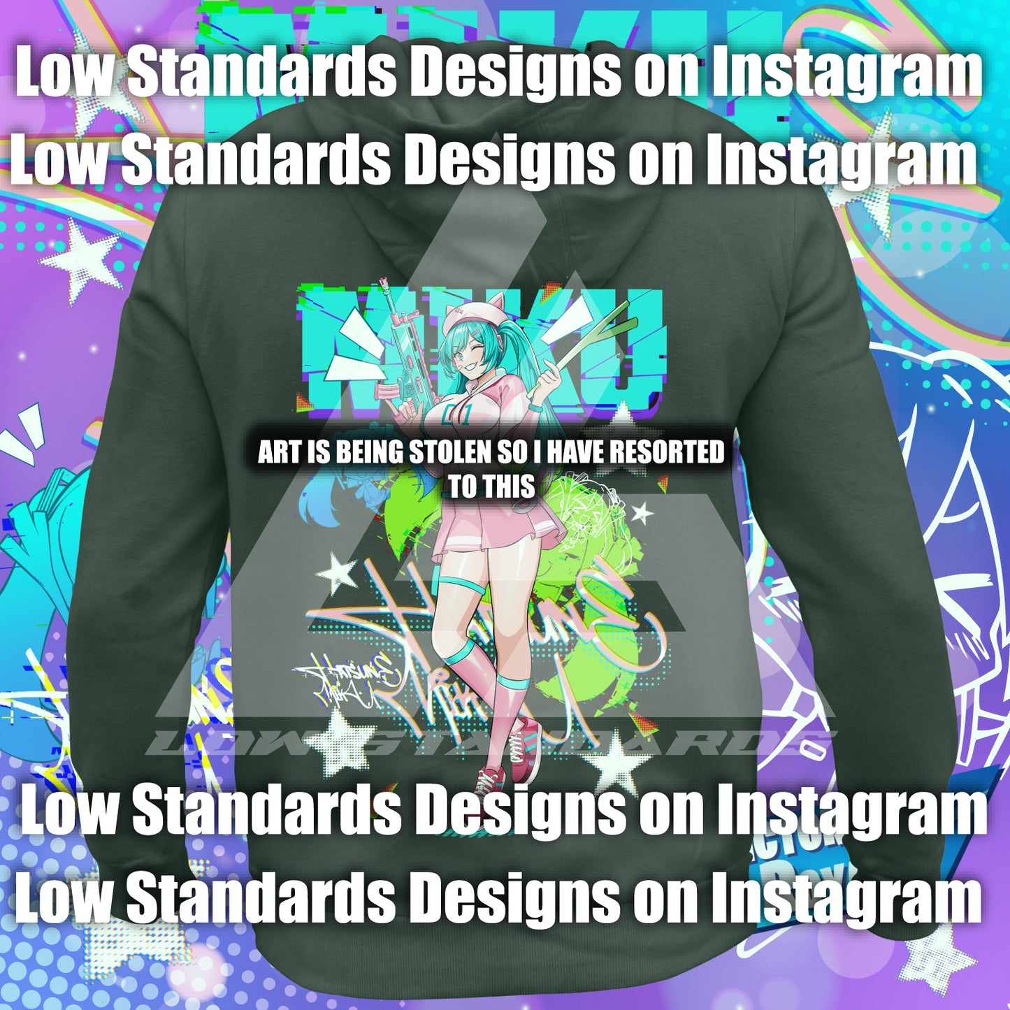 Fortnite Hatsune Miku <3 Shirt & Hoodie