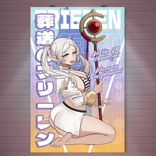 Sexy Mage Frieren Poster / Wall Banner