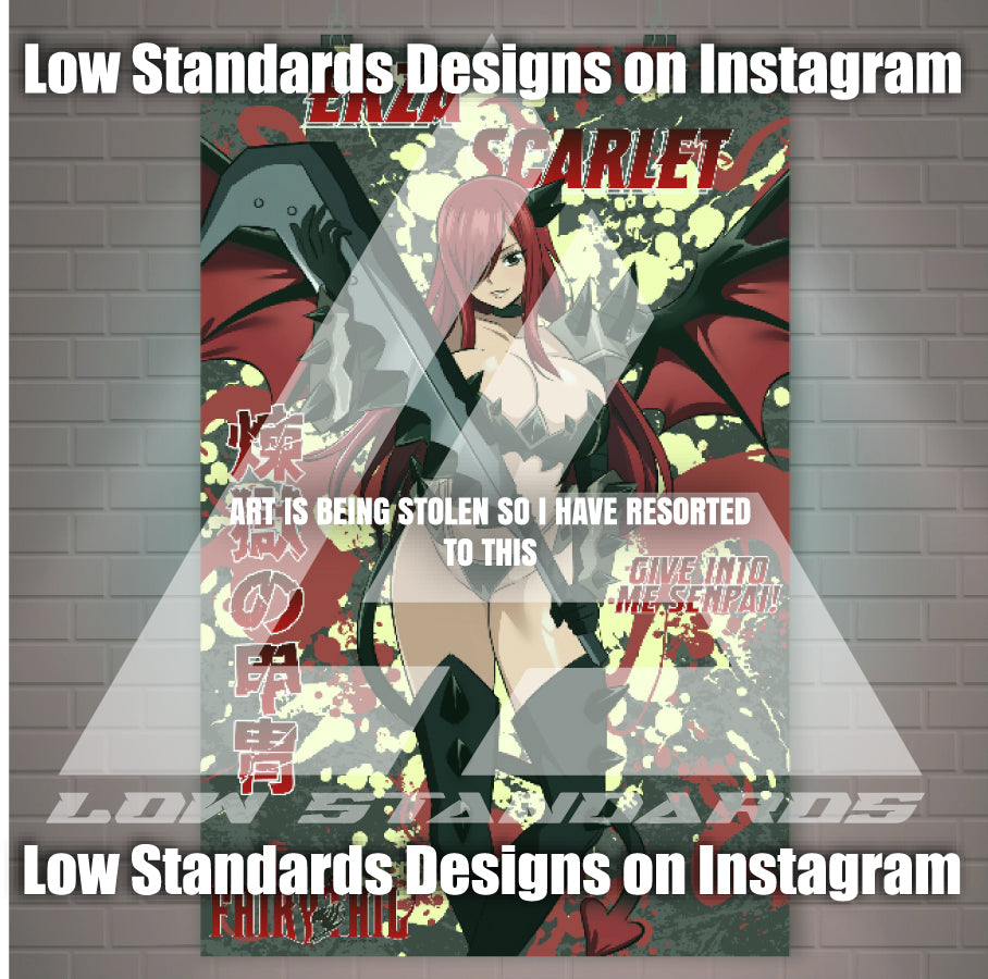 Purgatory Erza Scarlet Poster / Wall Banner