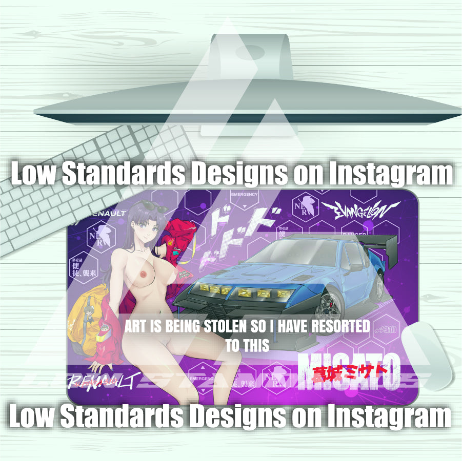 Misato Katsuragi Renault Edition Mousepad