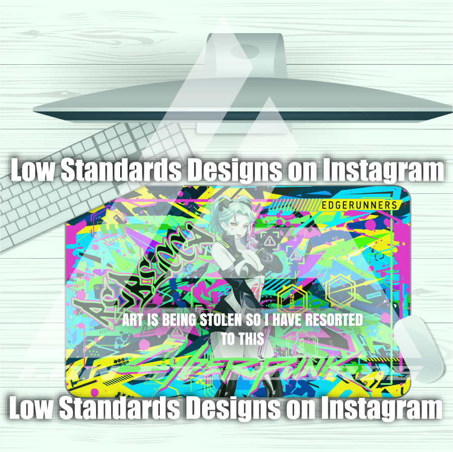 Cyberpunk Rebecca V2 Mousepad