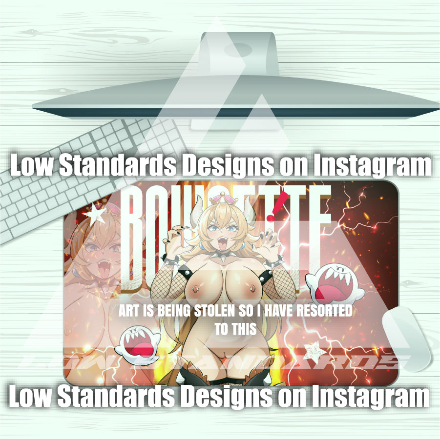 Seductive Bowsette Mousepad