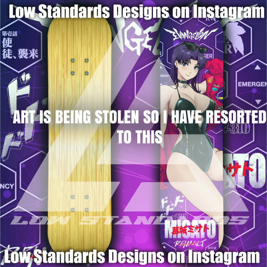 Misato Katsuragi Renault Edition Skate Deck
