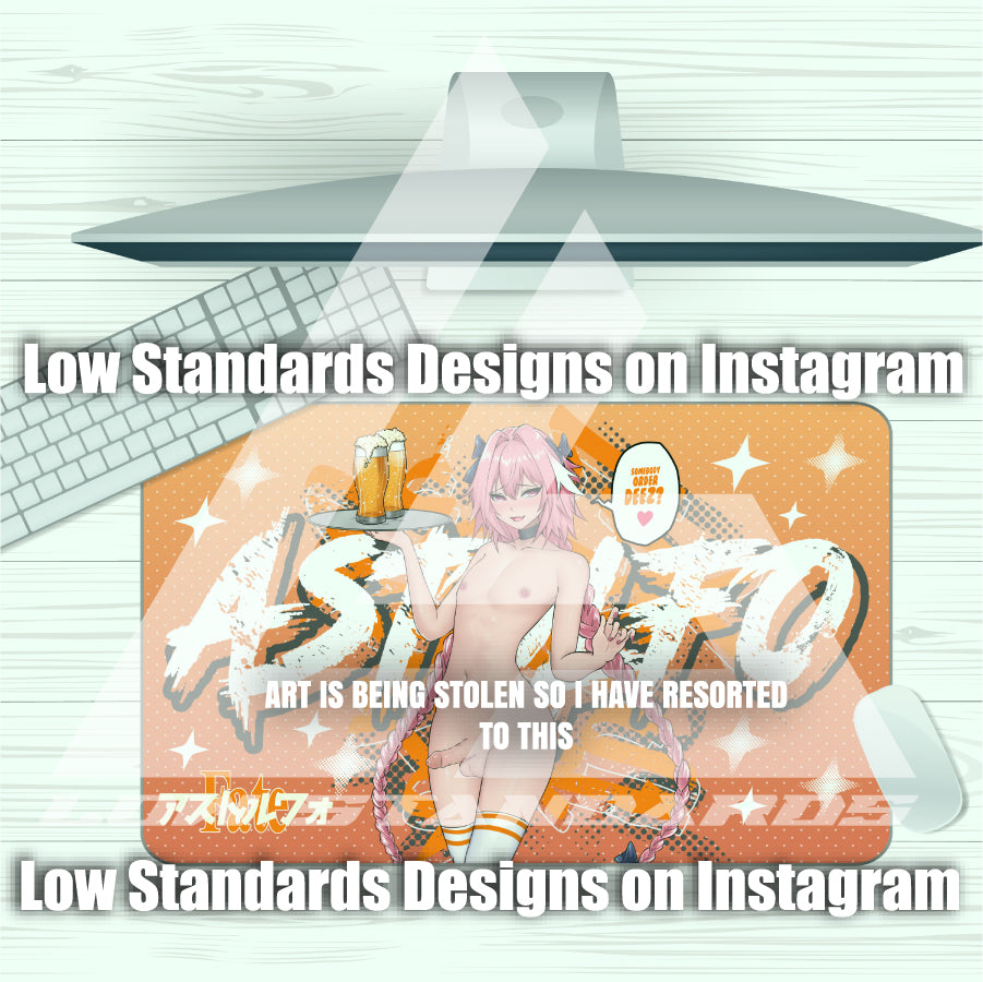 Femboy Hooters Astolfo Mousepad