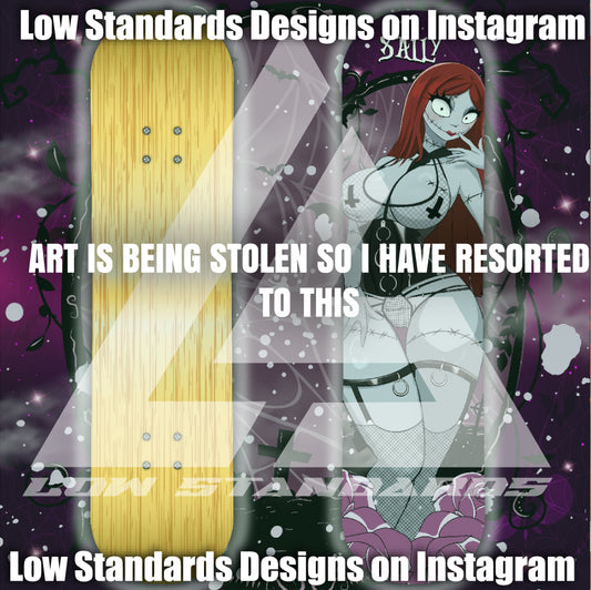 Seductive Sally Skellington <3 Skate Deck