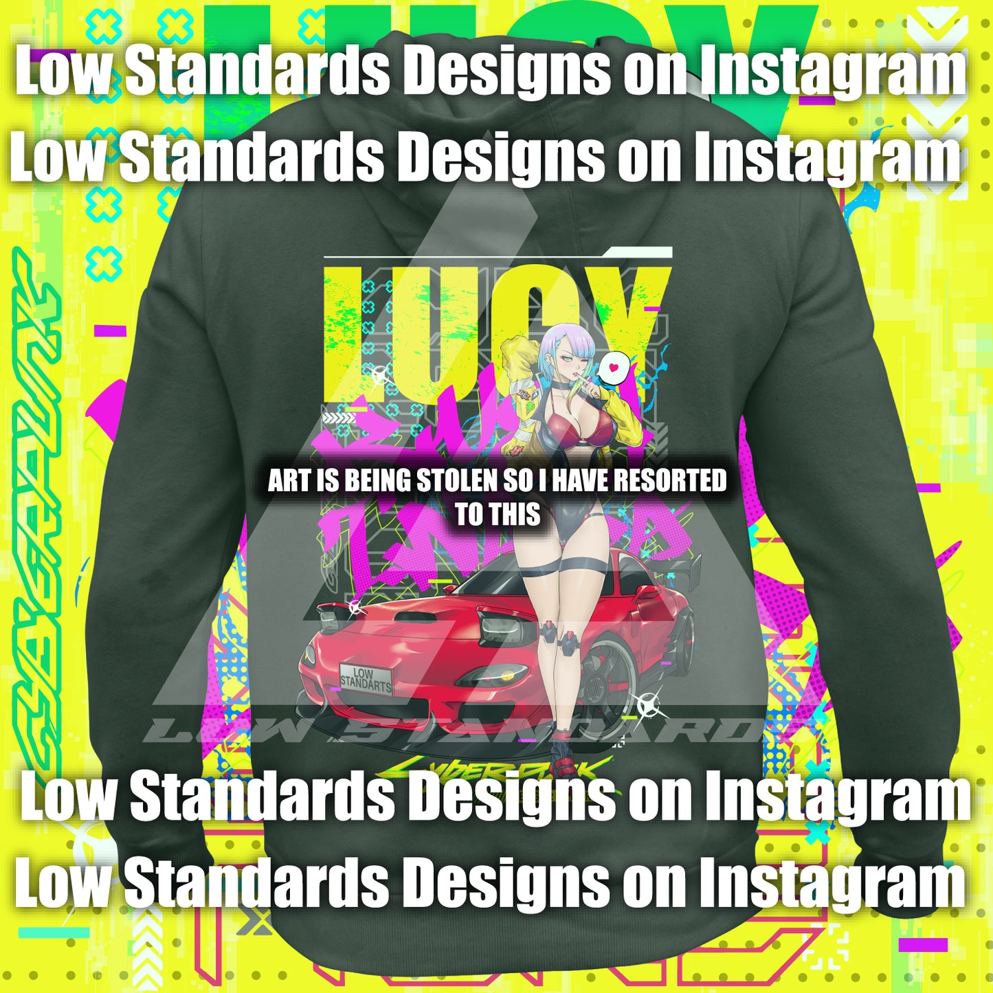 RX7 Edition Cyber Punk Lucy <3 Shirt & Hoodie