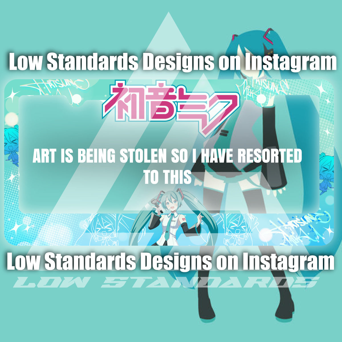 Miku License Plate Frame V2