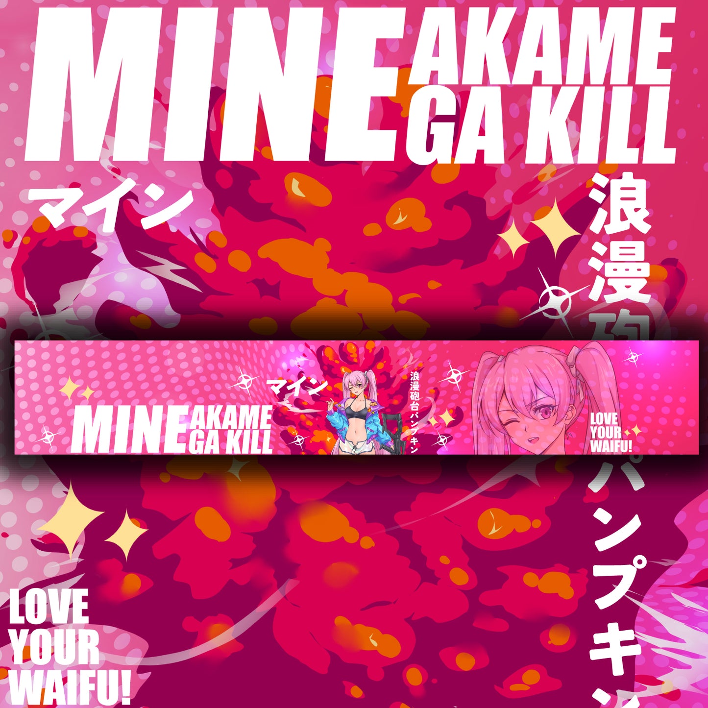 Akame Ga Kill Mine <3 Windshield Banner