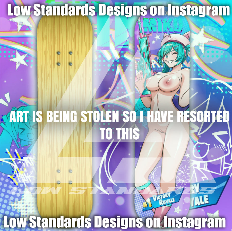 Fortnite Hatsune Miku <3 Skate Deck