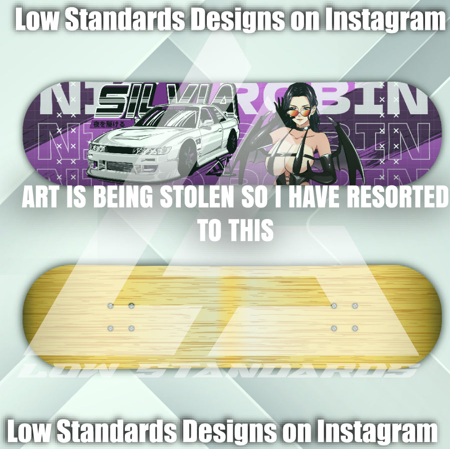 Succubus Nico Robin / Nissan Silvia Skate Deck