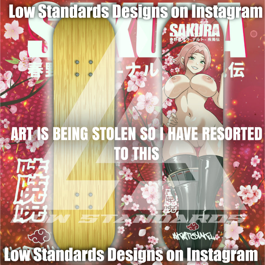 Seductive Sakura Skate Deck
