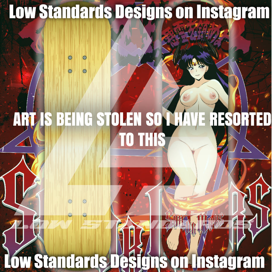 Succubus Sailor Mars Skate Deck