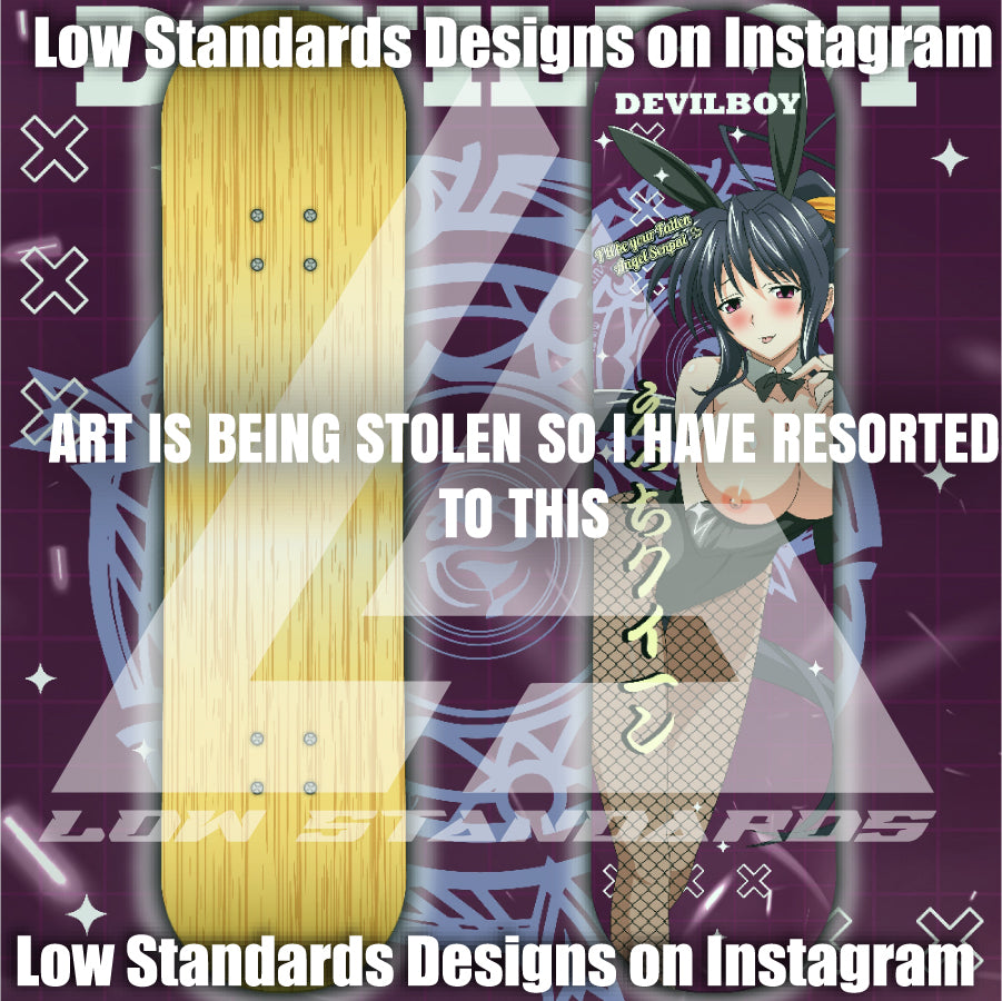 Devil Boy Akeno <3 Skate Deck