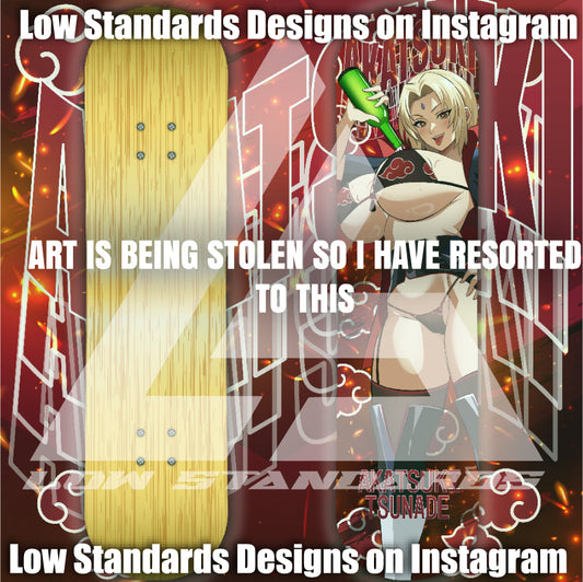 Akatsuki Lady Tsunade Skate Deck