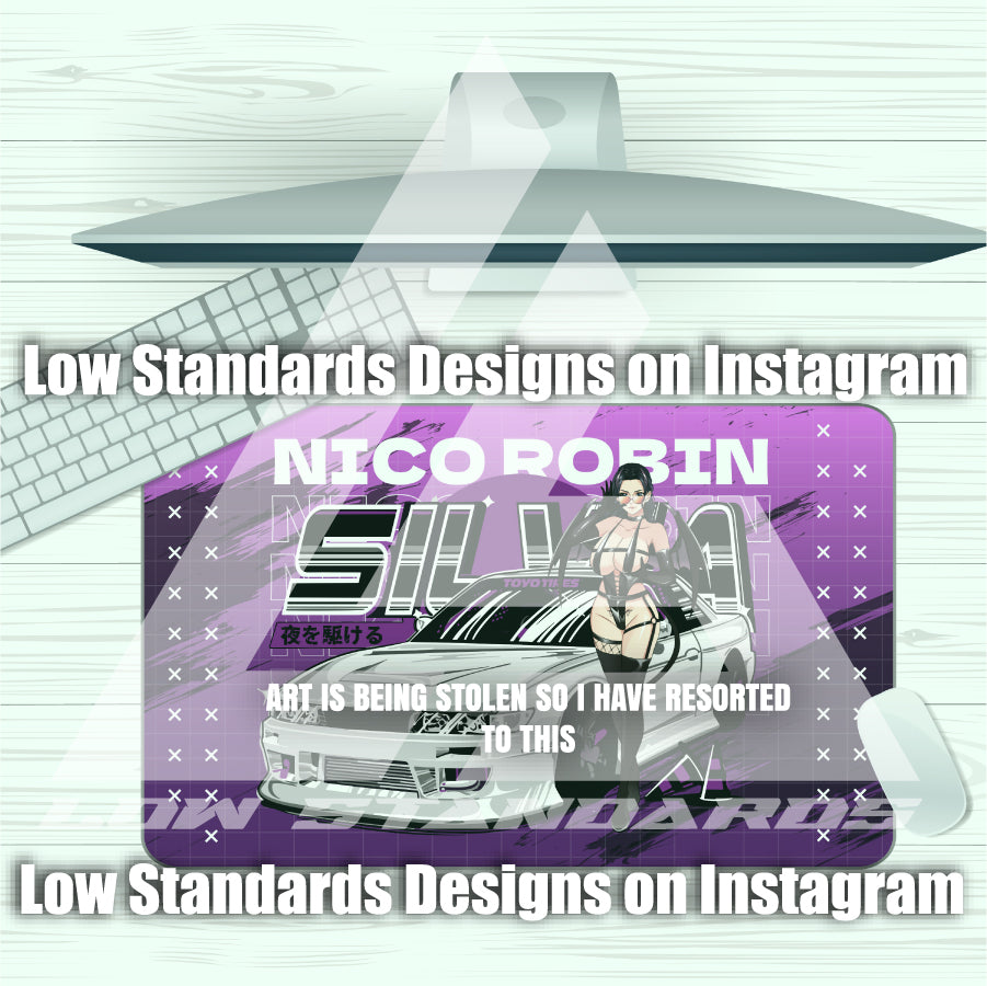 Nico Robin / Nissan Silvia Mousepad Mousepad