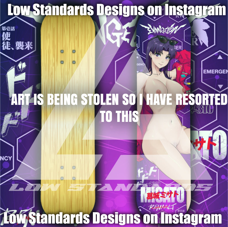 Misato Katsuragi Renault Edition Skate Deck