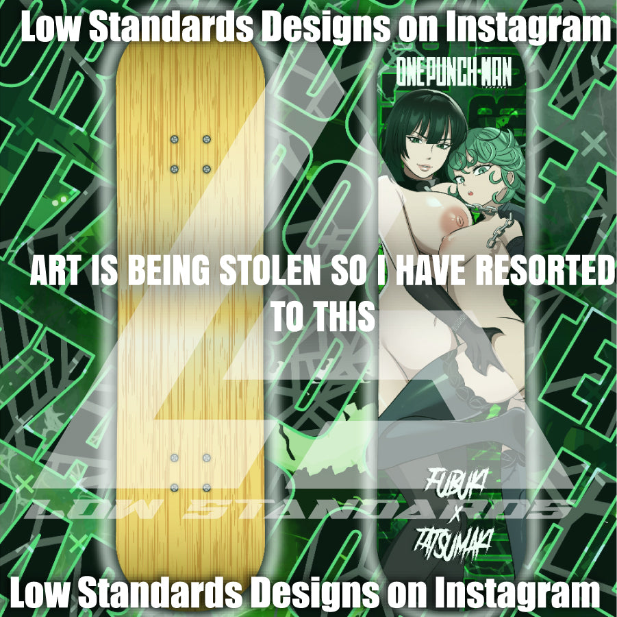 Seductive Fubuki and Tatsumaki <3 Skate Deck