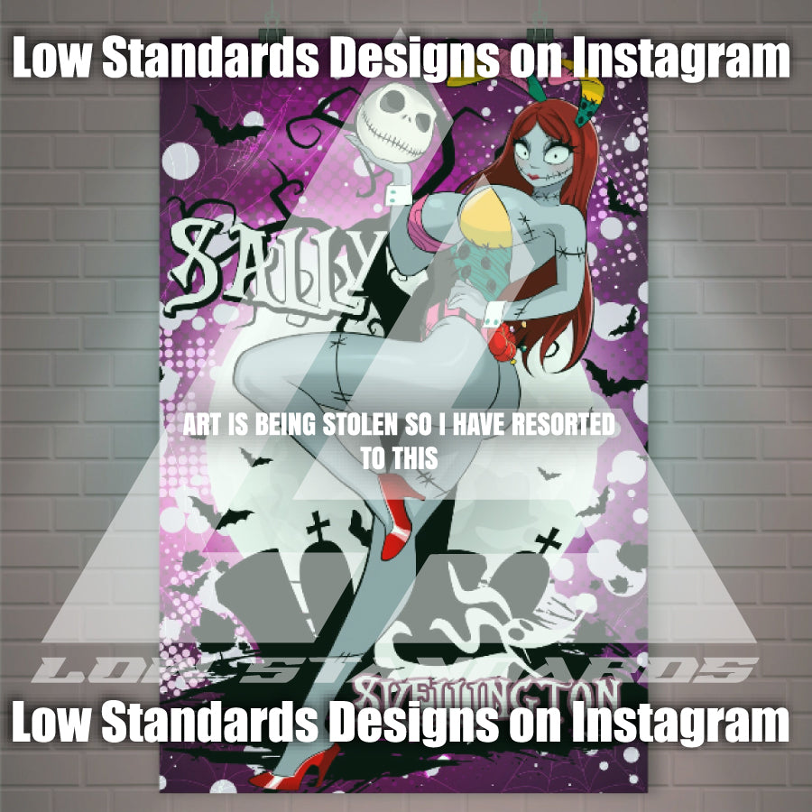 Bunny Girl Sally Skellington <3 Poster / Wall Banner