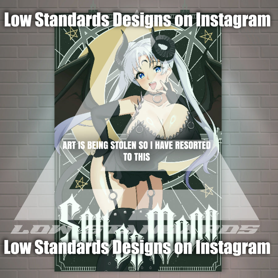 Seductive Succubus Moon<3 Poster / Wall Banner