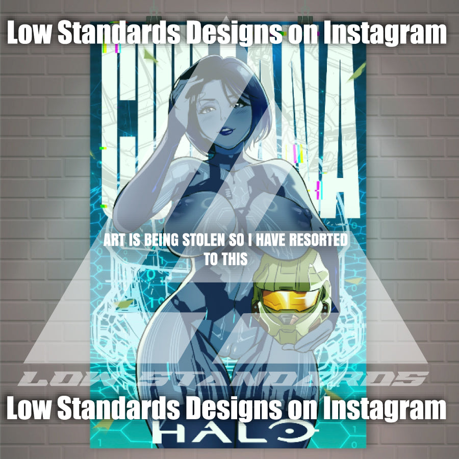 Halo Seductive Cortana Poster / Wall Banner