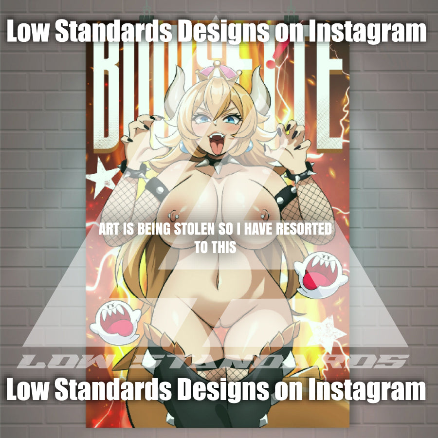 Seductive Bowsette Poster / Wall Banner
