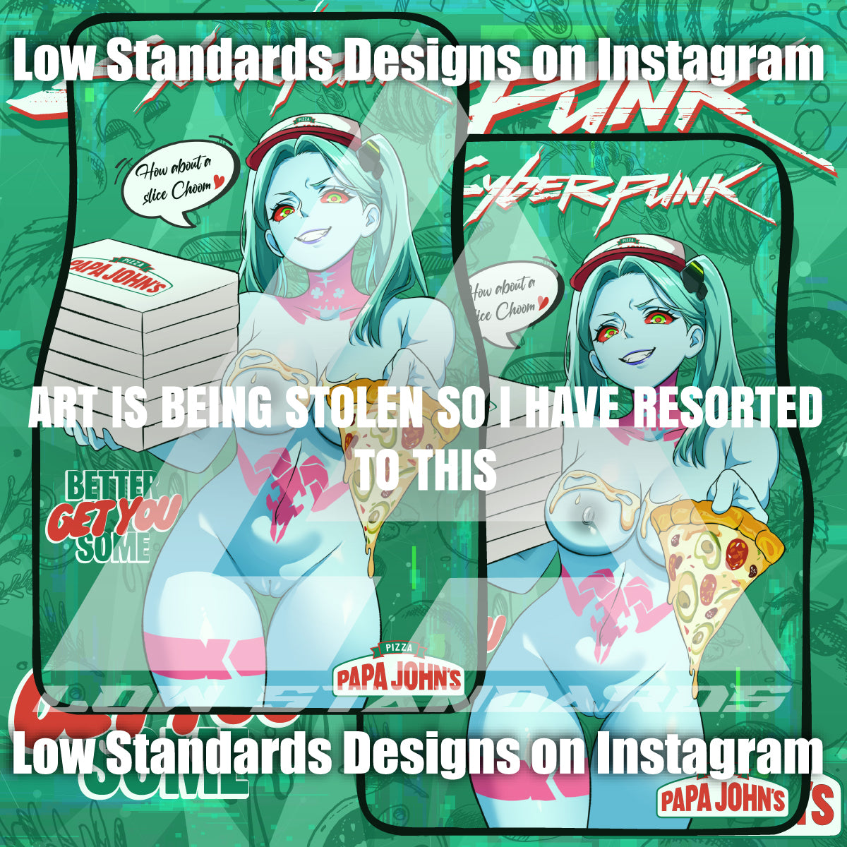 Papa John's Delivery Girl Rebecca Miku Car Mats