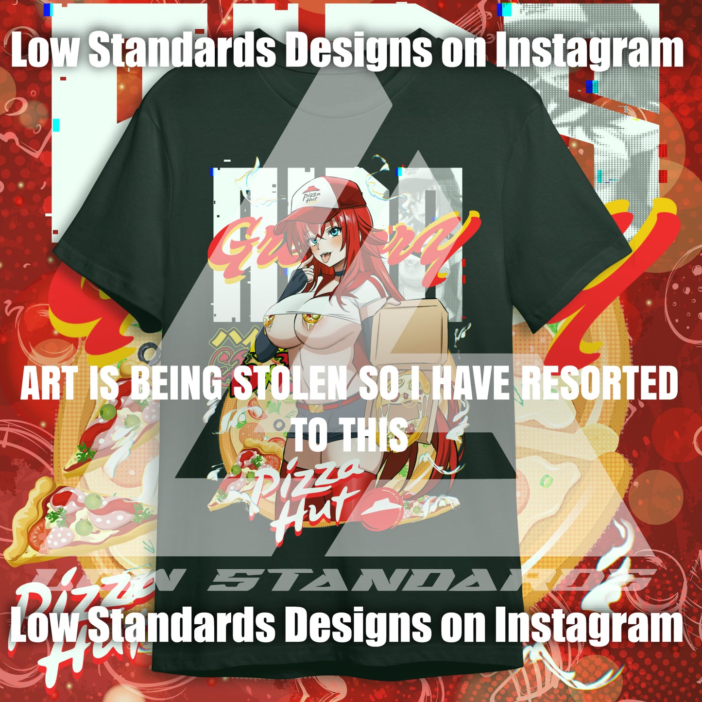 Pizza Hut Rias Gremory Shirt & Hoodie