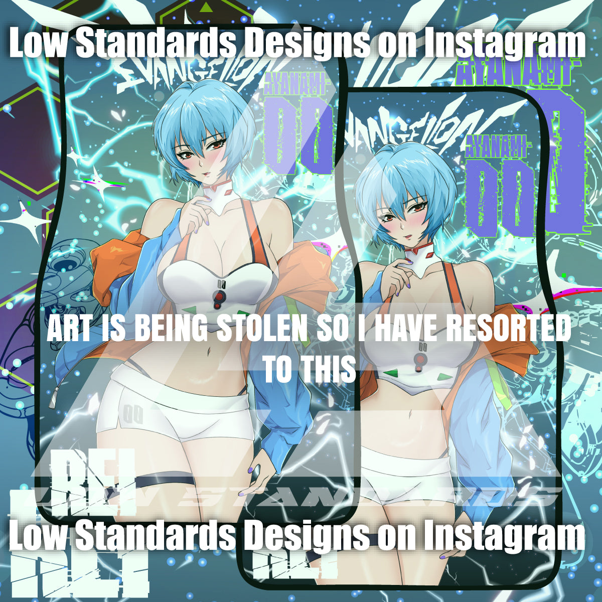 Rei Ayanami <3 Car Mats