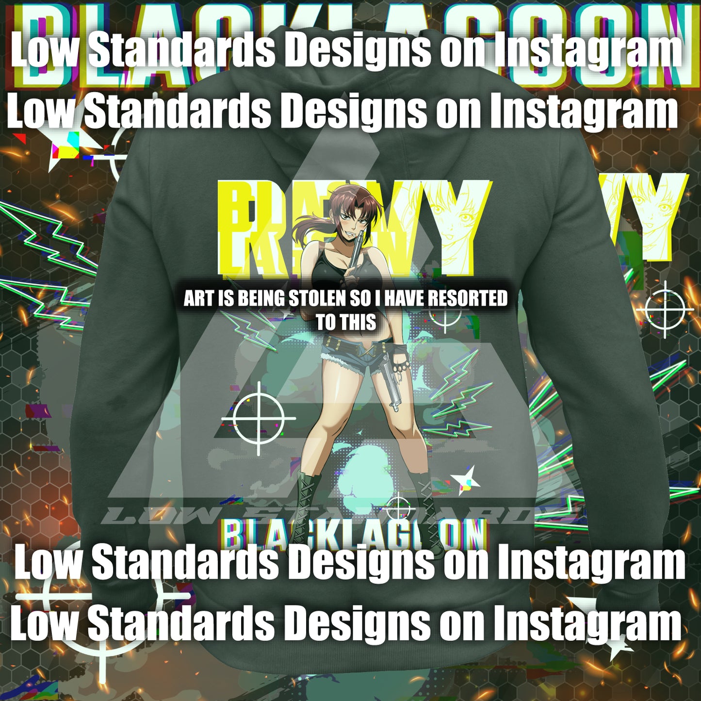 Black Lagoon Revy Shirt & Hoodie