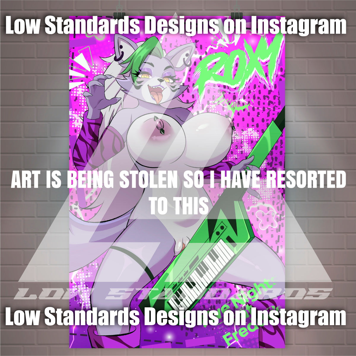 Seductive Roxy FNAF <3 Poster / Wall Banner