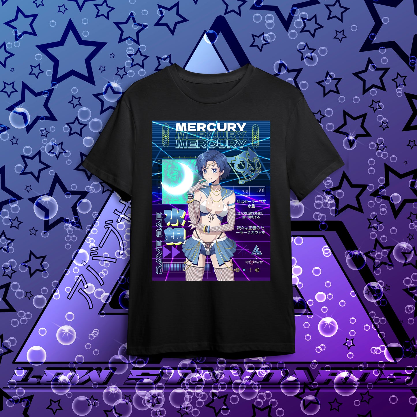 Rave Bae Sailor Mercury Apparel