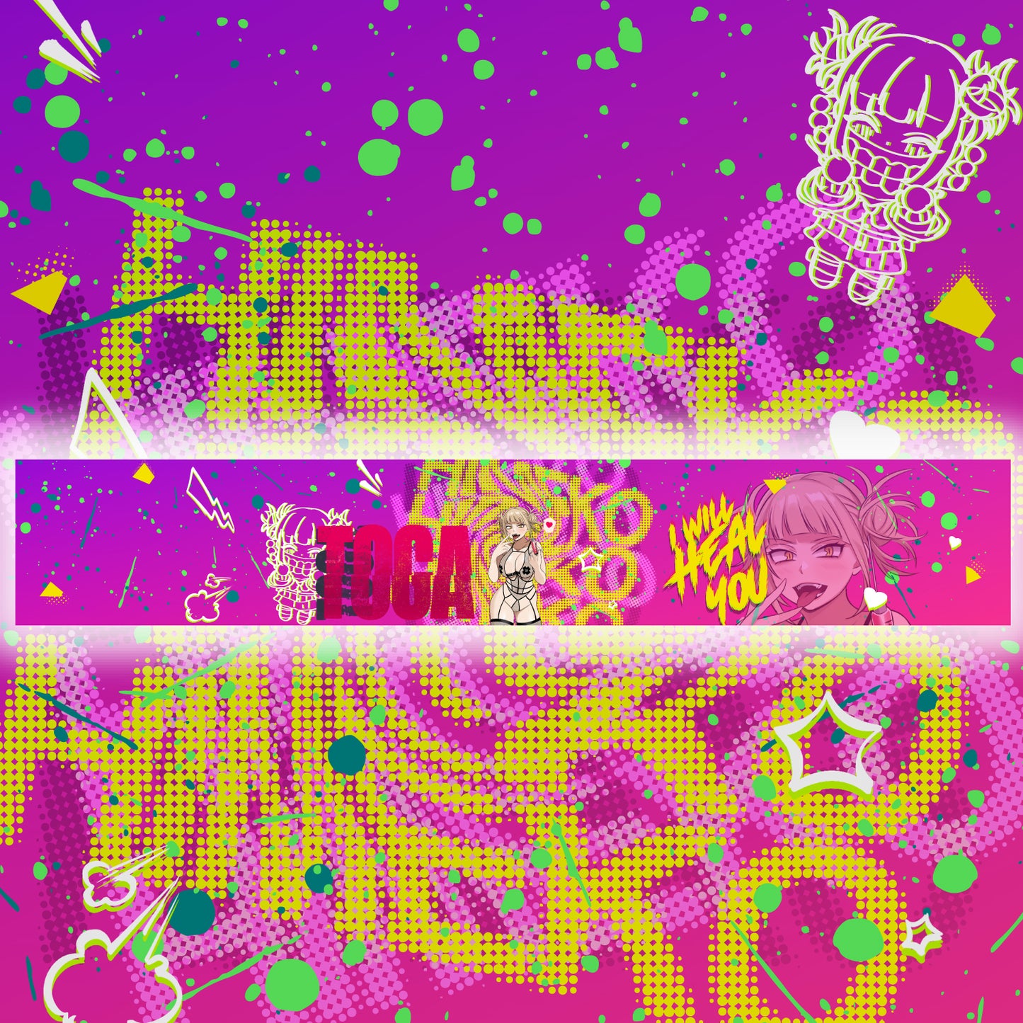 Seductive Himiko Toga <3 Windshield Banner