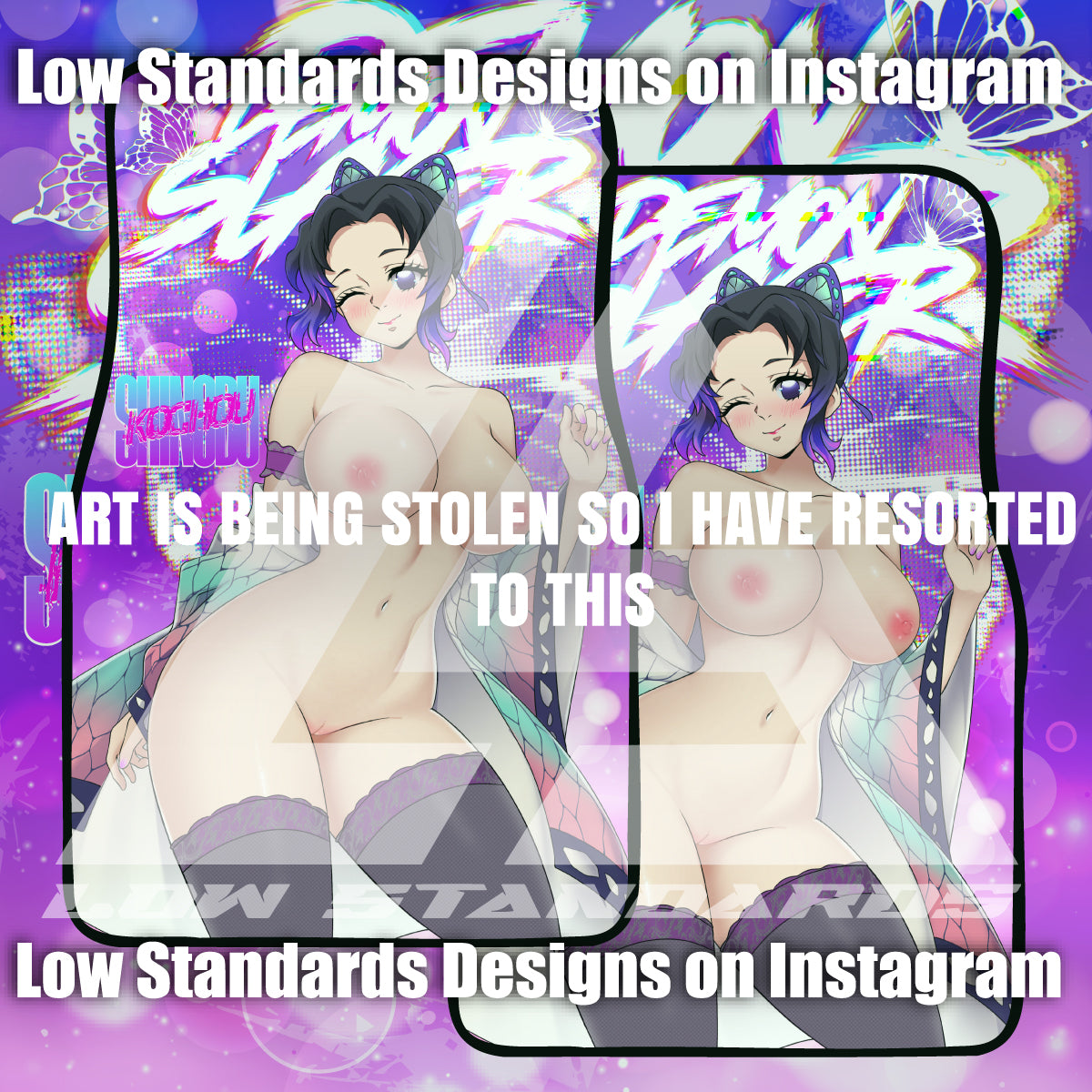 Seductive Shinobu Kocho <3 Car Mats