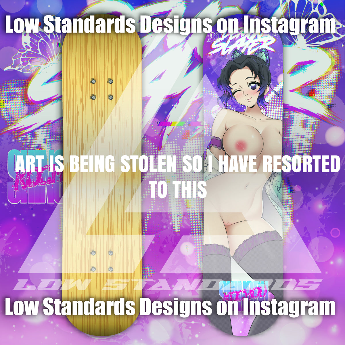Seductive Shinobu Kocho <3 Skate Deck