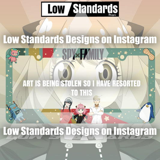 Spy X Family License Plate Frame