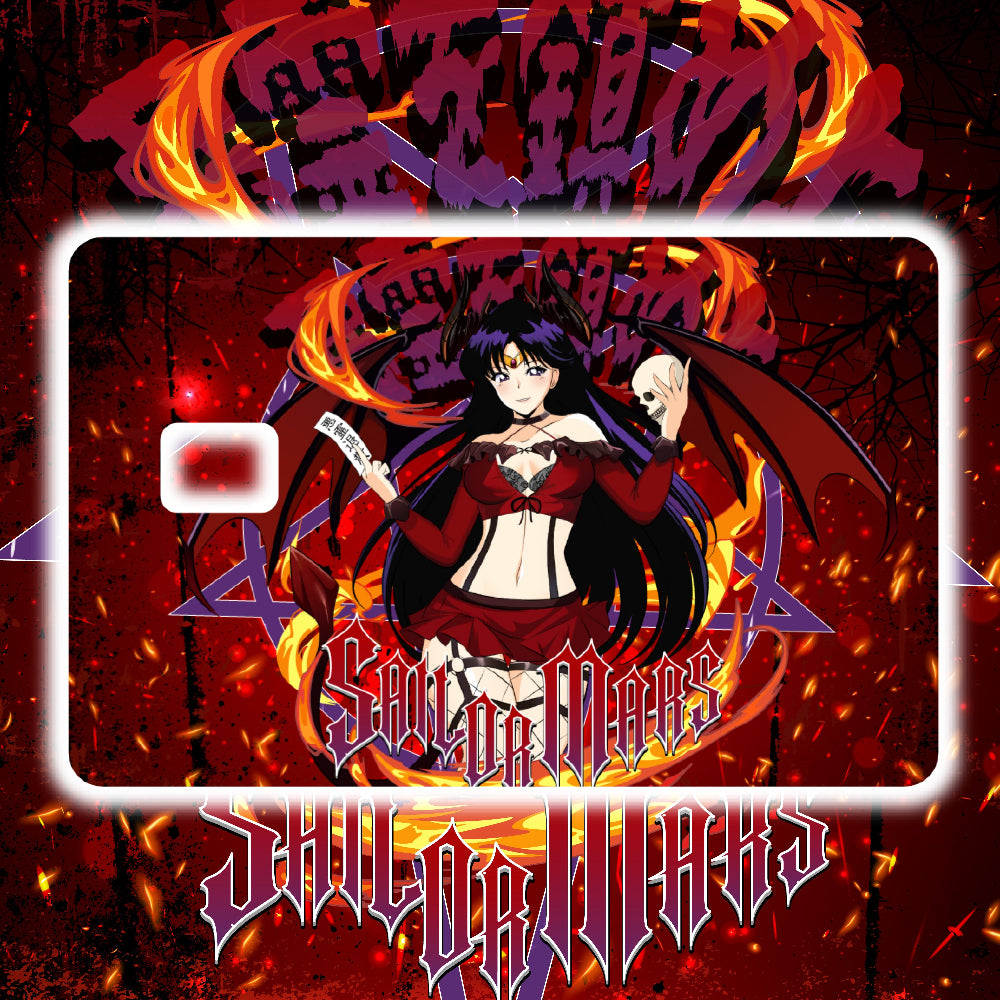 Succubus Sailor Mars Credit Card Skin